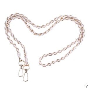 Pom Pom London - Stone Gold Weave Purse Strap